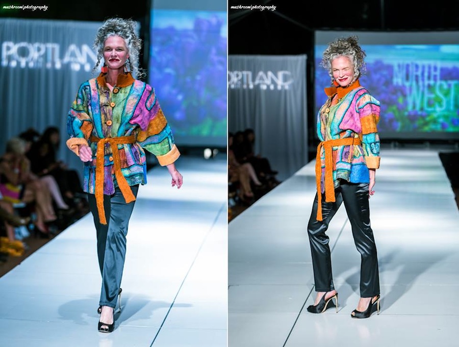 Shibori Jacket Portland Runway 2014